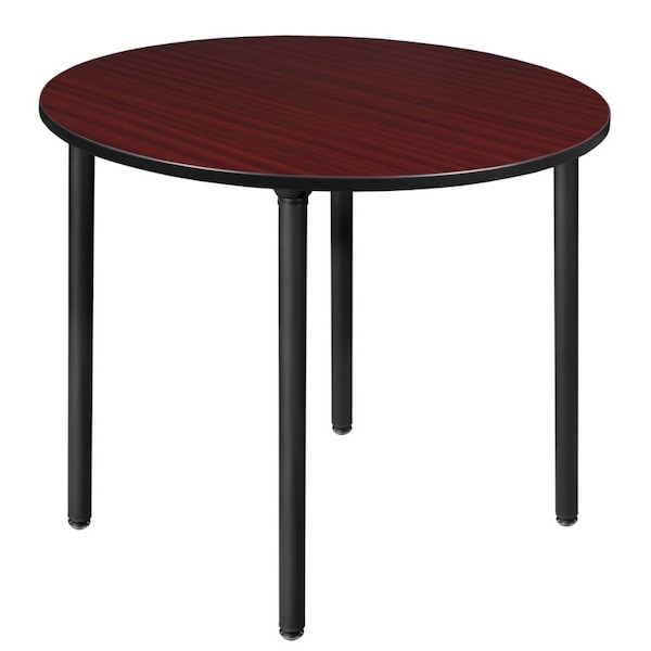 Regency Kee Folding Tables, 48 W, 48 L, 29 H, Wood, Metal Top, Mahogany TBF48RNDMHBK - main